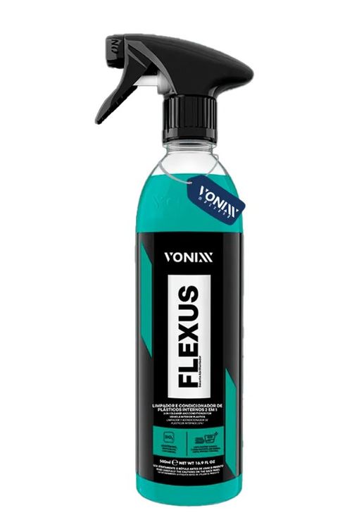 Limpador e Condicionador de Plásticos Internos 500ml Automotivo Flexus 2 em 1 - Vonixx