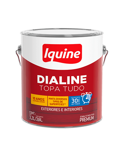 Tinta Esmalte Base Água Topa Tudo Alto brilho 3L Branco Gelo - Iquine