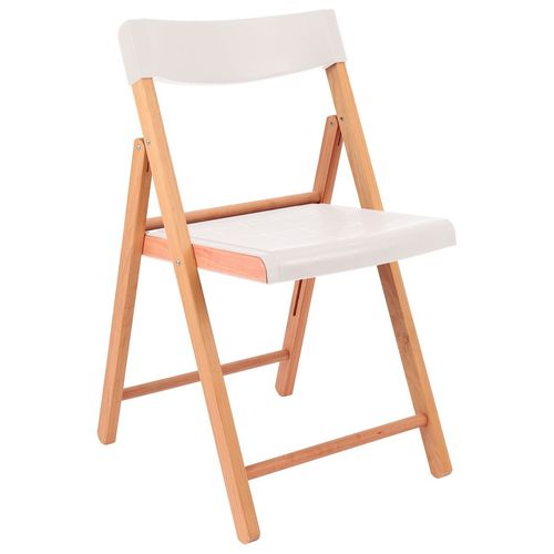Cadeira Madeira Dobrável Potenza Branco - Tramontina
