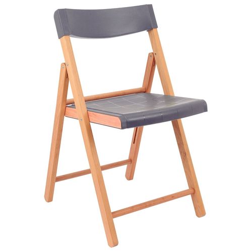 Cadeira Madeira Dobrável Potenza Grafite - Tramontina