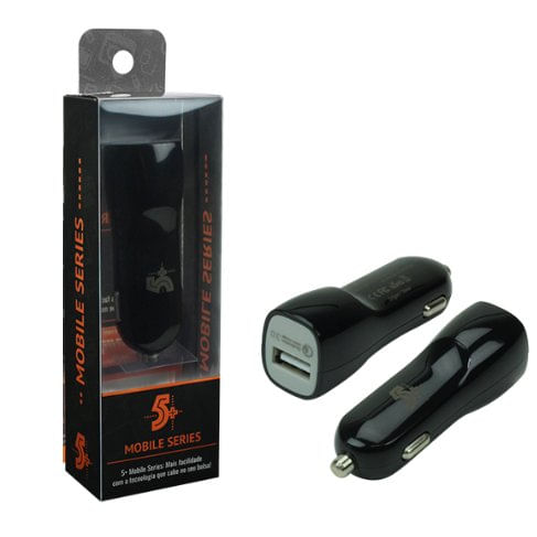 Fonte USB Mobile USB Automotivo Quick Charge Preto - Santana