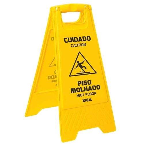 Cavalete de Sinalização Cuidado Piso Molhado - Kala