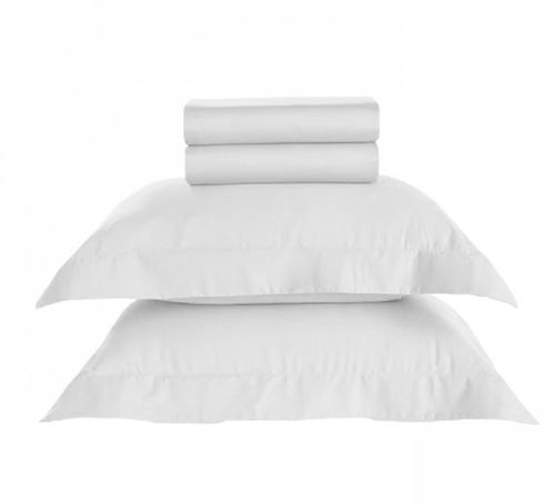 Jogo de Cama Olivia King C/ 4 Peças Branco - Adomes