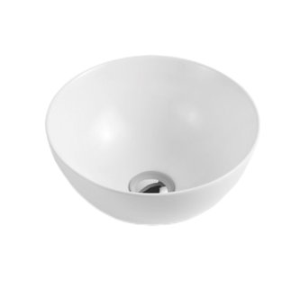 Cuba de Apoio 32x13cm Redonda Branco - Qualiz