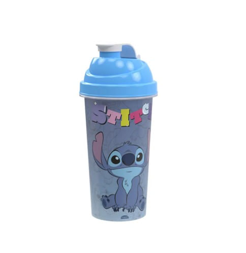 Copo Shakeira Plástico Stitch 580ml Azul - Plasutil