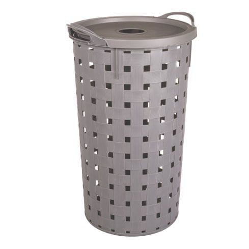 Cesto de Roupas Redondo Alto Fita 37L - Plasutil