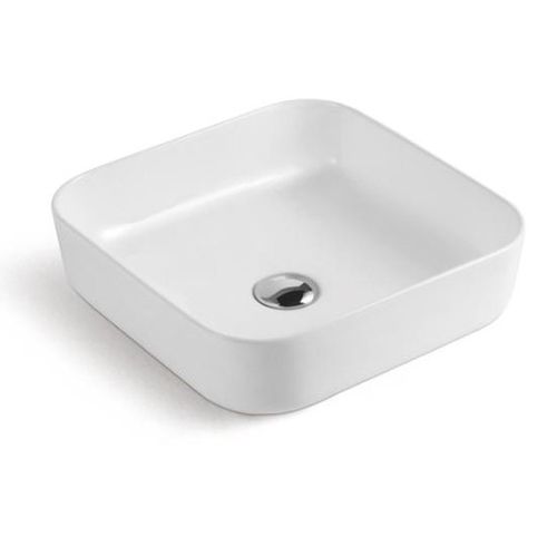 Cuba de Apoio Quadrada 39cm Branca FMTP468 - Qualiz