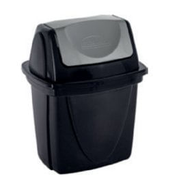Lixeira E-black 4,9/6,5L Preto - Plasutil