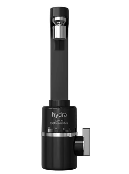 Torneira Parede Multitemperaturas Slim 4T 127V/5500W Preta - Hydra