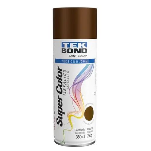 Tinta Spray Metálico 350ml/250g Bronze - Tekbond