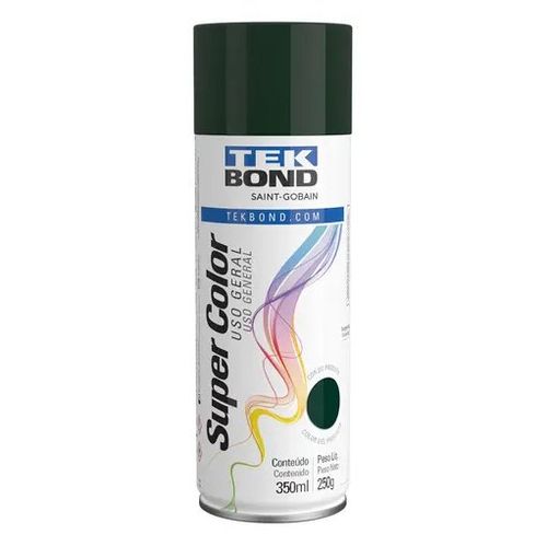 Tinta Spray Uso Geral 350ml/250g Verde Escuro - Tekbond