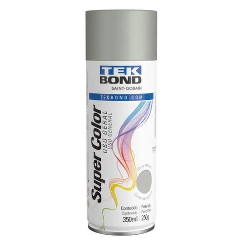 Tinta Spray Uso Geral 350ml/250g Alumínio - Tekbond